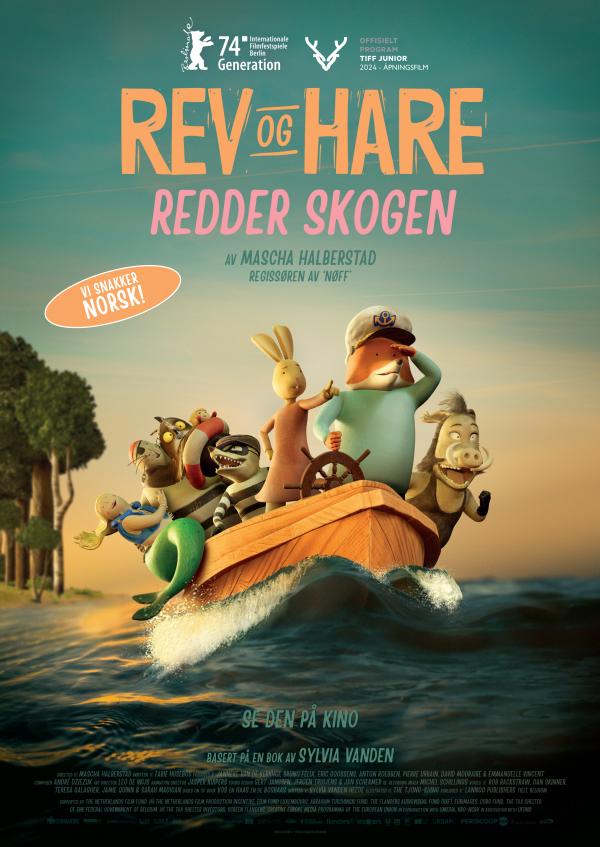 Plakat Rev og Hare redder skogen